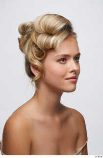 Groom references Lenny  003 hairstyle high bun long blond…